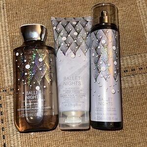 NWT BALLET NIGHTS BODY WASH, BODY CREAM & MIST